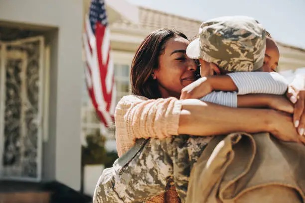 Military spouse studying